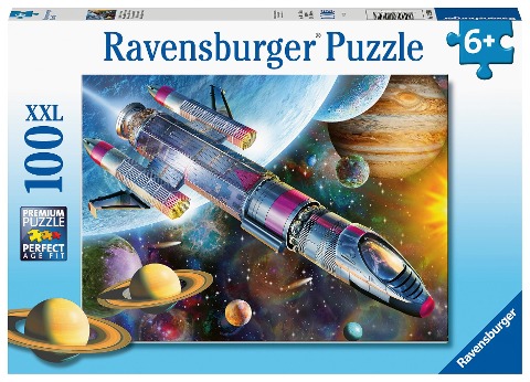 Ravensburger Kinderpuzzle 12939 - Mission im Weltall 100 Teile XXL - Puzzle für Kinder ab 6 Jahren - 
