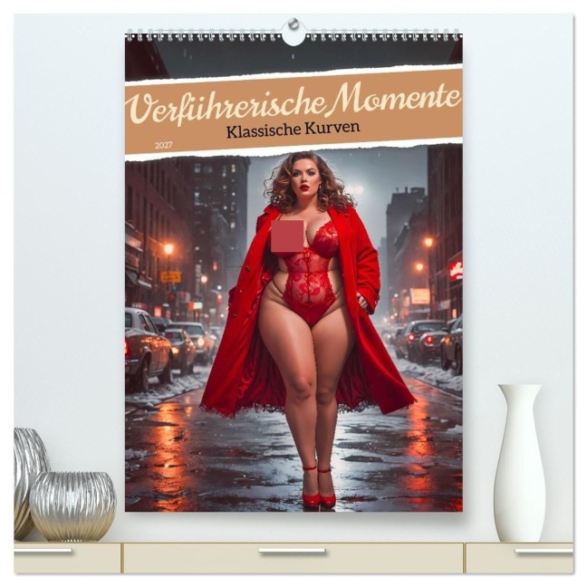 Verführerische Momente - Klassische Kurven (hochwertiger Premium Wandkalender 2027 DIN A2 hoch), Kunstdruck in Hochglanz - Pixs:Sell