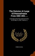 Cover-Bild zum Titel 'The Statutes At Large Of Pennsylvania From 1682-1801. ...' von ''