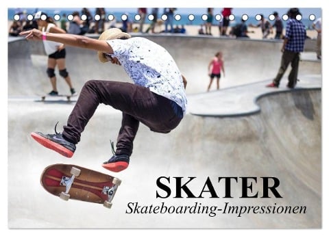 Skater. Skateboarding-Impressionen (Tischkalender 2024 DIN A5 quer), CALVENDO Monatskalender - Elisabeth Stanzer