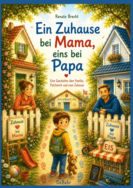 Ein Zuhause bei Mama, eins bei Papa - Eine Geschichte über Familie, Patchwork und zwei Zuhause - Renate Brecht