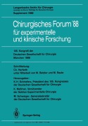 Cover-Bild zum Titel '105. Kongreß der Deutschen Gesellschaft für Chirurgie München, 6.-9. April 1988' von ''