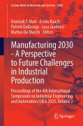Cover-Bild zum Titel 'Manufacturing 2030 - A Perspective to Future Challenges in Industrial Production' von ''