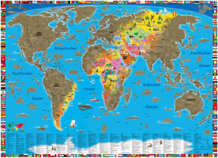 Rubbelposter Welt (100 x 70 cm) - 