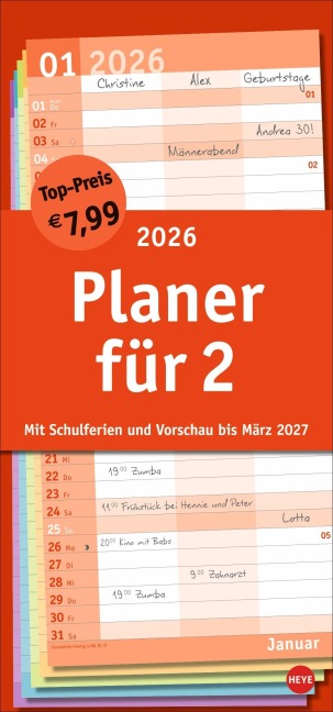 Basic Planer für zwei 2026 - 