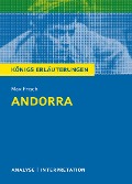 Cover-Bild zum Titel 'Andorra von Max Frisch. Textanalyse und Interpretation mit ausführlicher Inhaltsangabe und Abituraufgaben mit Lösungen.' von 'Max Frisch'