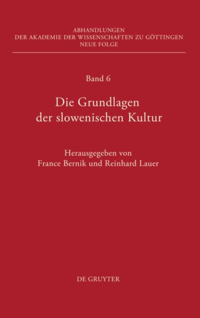 Die Grundlagen der slowenischen Kultur - 