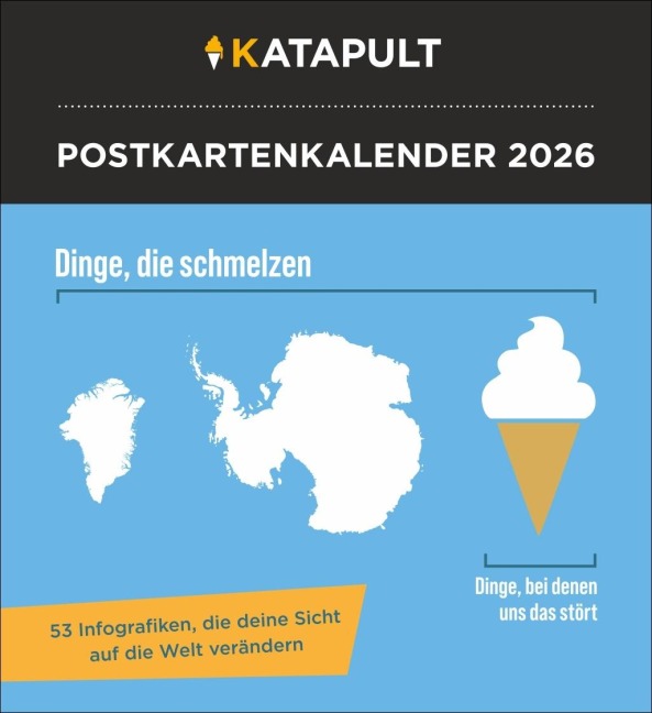 Katapult Postkartenkalender 2026 - 53 Infografiken, die deine Sicht auf die Welt verändern - 