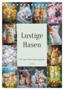 Cover-Bild zum Titel 'Lustige Hasen (Tischkalender 2026 DIN A5 hoch), CALVENDO Monatskalender' von 'Steffen Gierok-Latniak'