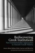 Cover-Bild zum Titel 'Rediscovering Greek Institutions' von ''