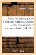 Histoire Anecdotique de l'Industrie Française. Canaux Et Rivières. Coches Et Carrosses. Postes - Eugène D' Auriac