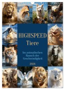 Highspeed Tiere (Wandkalender 2026 DIN A3 hoch), CALVENDO Monatskalender - Cathrin Illgen