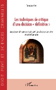 Cover-Bild zum Titel 'Techniques de critique d'une décision "définitive"' von 'Caen'