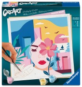 Cover-Bild zum Titel 'CreArt, Malen nach Zahlen Adults Trend - Träumende Frau' von ''