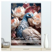 Exotische Harmonie - Paradiesvögel und Blumenpracht (hochwertiger Premium Wandkalender 2026 DIN A2 hoch), Kunstdruck in Hochglanz - Fotodesign Verena Scholze