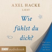 Cover-Bild zum Titel 'Wie fühlst du dich?' von 'Axel Hacke'