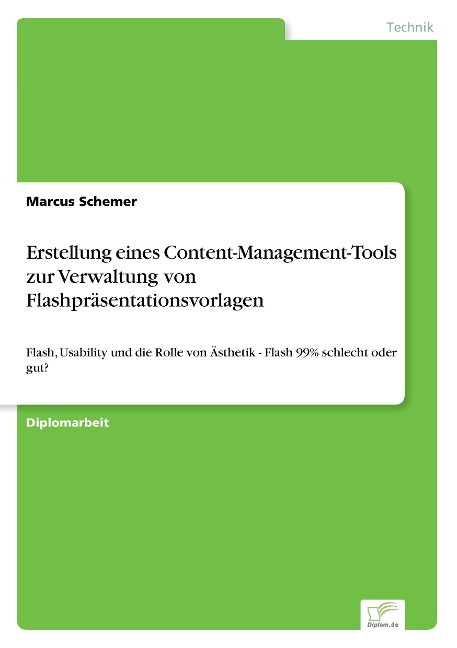 Erstellung eines Content-Management-Tools zur Verwaltung von Flashpräsentationsvorlagen - Marcus Schemer