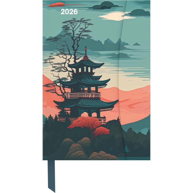 Japanese Papers 2026 - Diary - Buchkalender - Taschenkalender - 10x15 - 