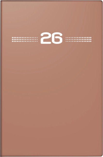rido/idé 7015202016 | Taschenkalender Mod. partner/Industrie I 2026 | A7, Kunststoff, caramel - 