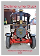 Cover-Bild zum Titel 'Oldtimer unter Dampf (Wandkalender 2026 DIN A2 hoch), CALVENDO Monatskalender' von 'Günther Klünder'