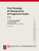 Cover-Bild zum Titel '60Übungsstücke für Oboe in fortschreitender Schwierigkeit 1' von 'Fritz Flemming'