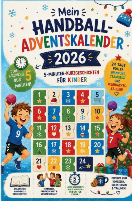 Mein Handball-Adventskalender 2026 - 5-Minuten-Kurzgeschichten für Kinder - Markus Breckmann