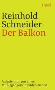 Cover-Bild zum Titel 'Der Balkon' von 'Reinhold Schneider'