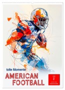Cover-Bild zum Titel 'American Football - tolle Momente (Wandkalender 2026 DIN A2 hoch), CALVENDO Monatskalender' von 'Peter Roder'