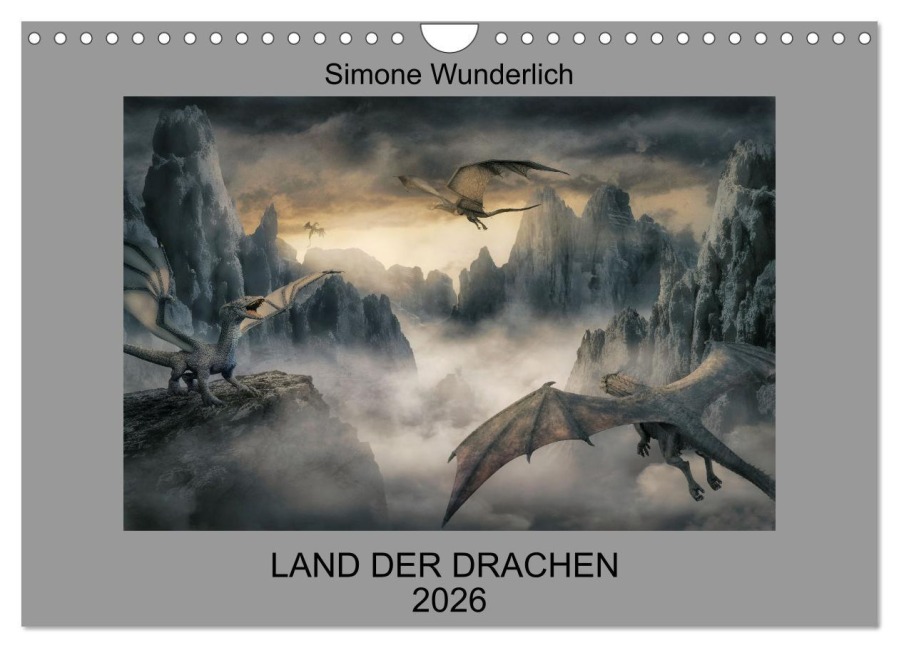 Land der Drachen (Wandkalender 2026 DIN A4 quer), CALVENDO Monatskalender - Simone Wunderlich