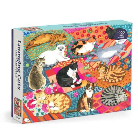 Lounging Cats. 1000 Piece Puzzle - 