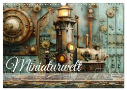 Cover-Bild zum Titel 'Miniaturwelt Faszinierend winzige Häuser im Steampunk-Stil (Wandkalender 2026 DIN A3 quer), CALVENDO Monatskalender' von ''