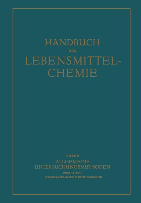 Allgemeine Untersuchungsmethoden - A. Bömer, R. Strohecker, K. Täufel, A. Thiel, F. Volbert