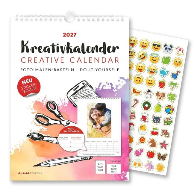 Kreativkalender A4 Notiz 2027 - 