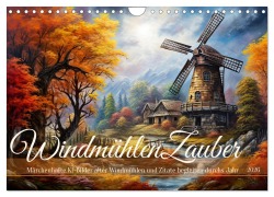 Cover-Bild zum Titel 'Windmühlenzauber (Wandkalender 2026 DIN A4 quer), CALVENDO Monatskalender' von 'Sabine Löwer'