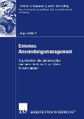 Cover-Bild zum Titel 'Externes Anwendungsmanagement' von 'Jörg Lonthoff'