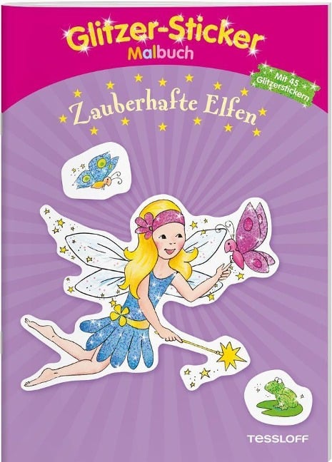 Glitzer-Sticker-Malbuch. Zauberhafte Elfen - 