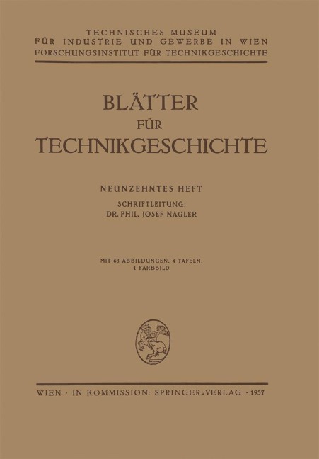 Blätter für Technikgeschichte - Josef Nagler