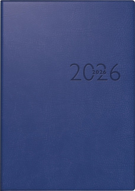 rido/idé 7023016306 | Buchkalender Mod. studioplan int. 2026 | 168×240 mm, Kunstleder, blau -  rido/idé 7023016306 | Buchkalender Mod. studioplan int. 2026 | 168×240 mm, Kunstleder, blau -