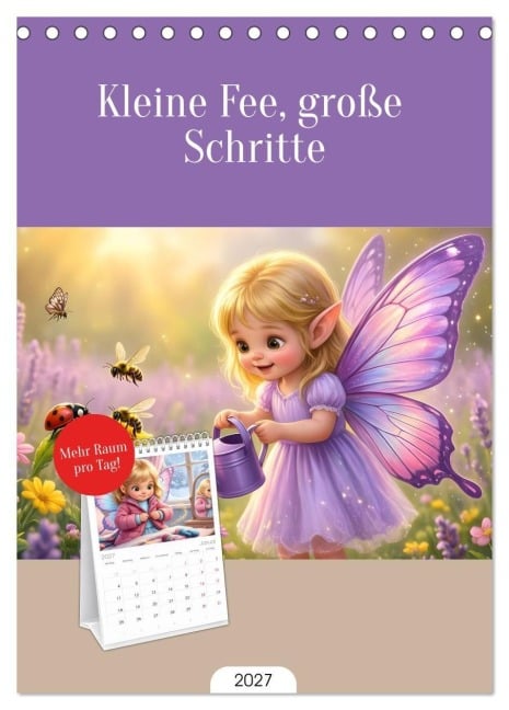 Tischplaner 2027 - Kleine Fee, große Schritte (A5 Tischkalender zum Aufstellen) CALVENDO - Liam Blue