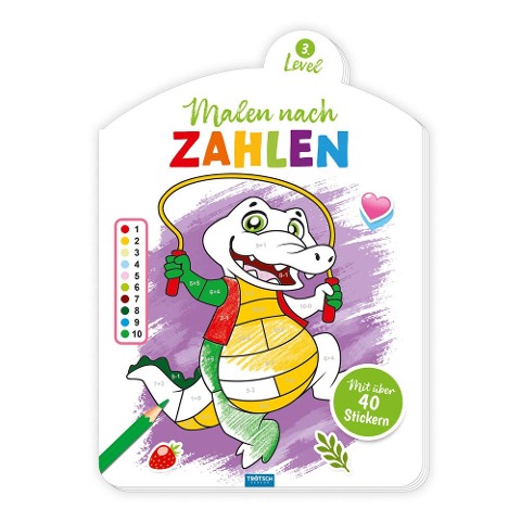 Trötsch Malen nach Zahlen 3. Level Malbuch - 