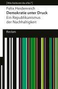 Cover-Bild zum Titel 'Demokratie unter Druck' von 'Felix Heidenreich'