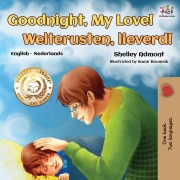 Cover-Bild zum Titel 'Goodnight, My Love! Welterusten, lieverd!' von 'Shelley Admont, Kidkiddos Books'