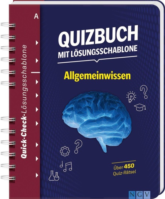 Quizbuch mit Lösungsschablone Allgemeinwissen - 