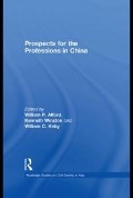 Cover-Bild zum Titel 'Prospects for the Professions in China' von ''