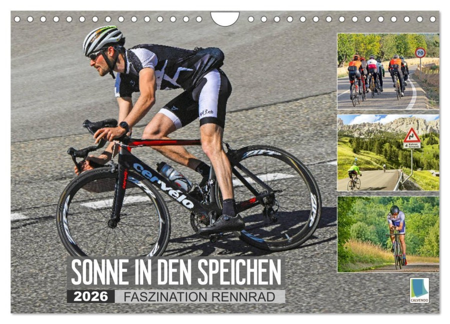 Sonne in den Speichen - Faszination Rennrad (Wandkalender 2026 DIN A4 quer), CALVENDO Monatskalender - Calvendo Calvendo