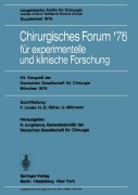 Cover-Bild zum Titel 'Chirurgisches Forum '76 für experimentelle und klinische Forschung' von ''