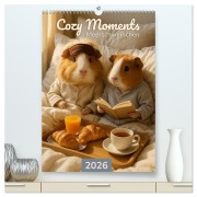 Cover-Bild zum Titel 'Cozy Moments - Meerschweinchen Kalender (hochwertiger Premium Wandkalender 2026 DIN A2 hoch), Kunstdruck in Hochglanz' von 'Lars Reimers'