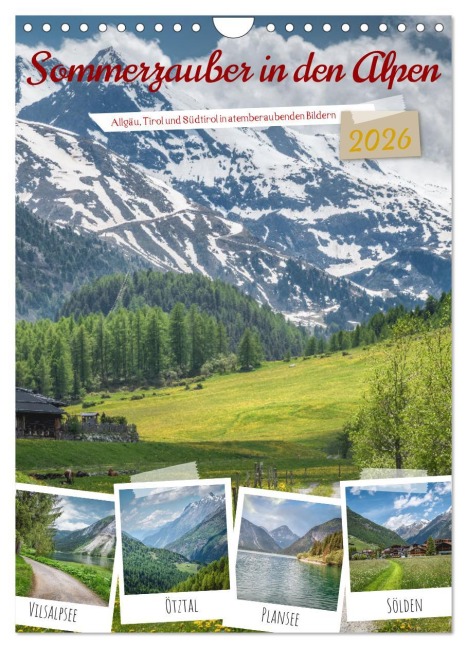 Sommerzauber in den Alpen (Wandkalender 2026 DIN A4 hoch), CALVENDO Monatskalender - Steffen Gierok-Latniak