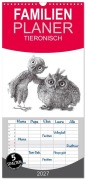 Cover-Bild zum Titel 'Familienplaner 2027 - TIERONISCH mit 5 Spalten (Wandkalender, 21 x 45 cm) CALVENDO' von 'Stefan Kahlhammer'