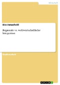 Cover-Bild zum Titel 'Regionale vs. weltwirtschaftliche Integration' von 'Rico Hetzschold'